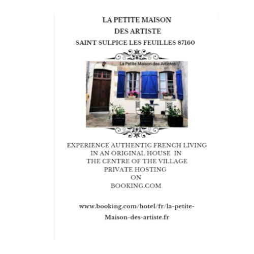 La Petite Maison Des Artiste Villa Saint-Sulpice-les-Feuilles ภายนอก รูปภาพ